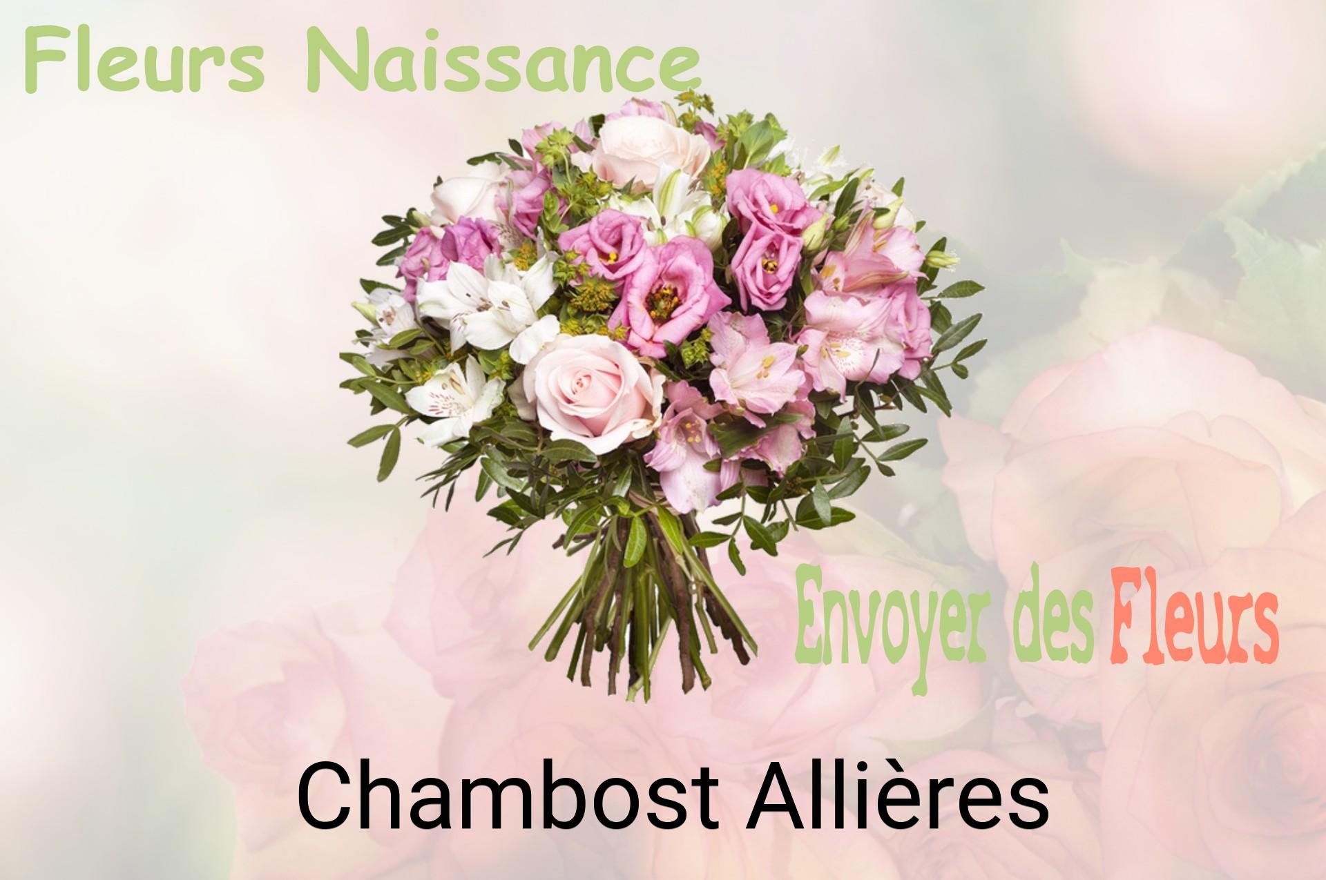 Bouquet de fleurs de naissance livré à Chambost-Allières